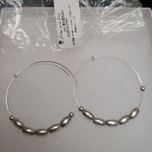NEW Alex and Ani Jordan Earrings Small Hoops